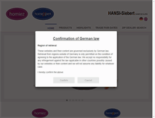 Tablet Screenshot of hansi.de